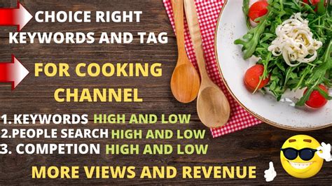 chanel keywords|key words for cooking channel.